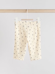 Black and White Ditsy Print - Baby Sleeveless Top and Leggings Set - Imagen 4 de 11