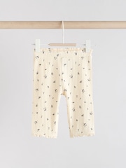 Black and White Ditsy Print - Baby Sleeveless Top and Leggings Set - Imagen 6 de 11