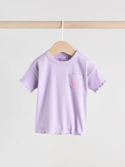 Lilac Purple - Baby Short Sleeve Top and Leggings - Image 3 of 12