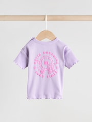 Lilac Purple - Baby Short Sleeve Top and Leggings - Image 4 of 12