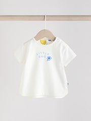 White/ Blue/ Yellow Fruit Baby Short Sleeve Top and Leggings Set 2 Piece - Image 3 of 11