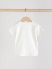 White/ Blue/ Yellow Fruit Baby Short Sleeve Top and Leggings Set 2 Piece - Image 5 of 11