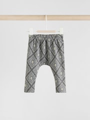 Girafa creme/cinza - 100% algodão costurado para bebês com blusa de animal e conjunto de leggings estampadas - Imagem 10 de 16