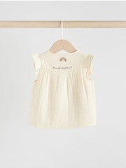 Girafa creme/cinza - 100% algodão costurado para bebês com blusa de animal e conjunto de leggings estampadas - Imagem 9 de 16