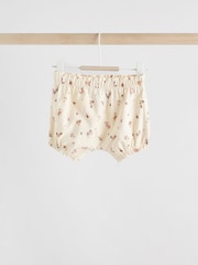 White/Cream Mouse Short Sleeve Baby Top & Shorts Set 2 Piece - Image 3 of 11