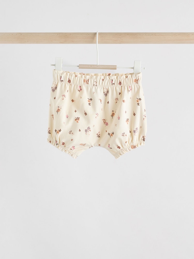 White/Cream Mouse Short Sleeve Baby Top & Shorts Set 2 Piece - Image 3 of 11