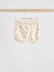 White/Cream Mouse Short Sleeve Baby Top & Shorts Set 2 Piece - Image 6 of 11
