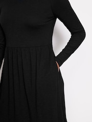 Boden Black/Berry Petite Twisted Waist Jersey Dress - Image 2 of 5