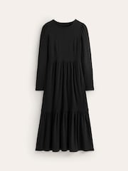 Boden Black/Berry Petite Twisted Waist Jersey Dress - Image 5 of 5