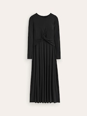 Boden Black Chrome Petite Twisted Waist Jersey Dress - Image 5 of 5