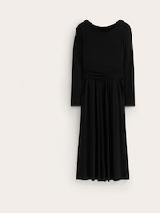 Boden Dark Black Petite Twisted Waist Jersey Dress - Image 6 of 6