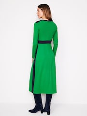 Boden Green Petite Twisted Waist Jersey Dress - Image 3 of 5