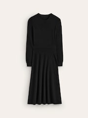 Boden Black/Animal Petite Twisted Waist Jersey Dress - Image 5 of 6