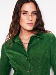 Boden Denim Green Petite Twisted Waist Jersey Dress - Image 2 of 5