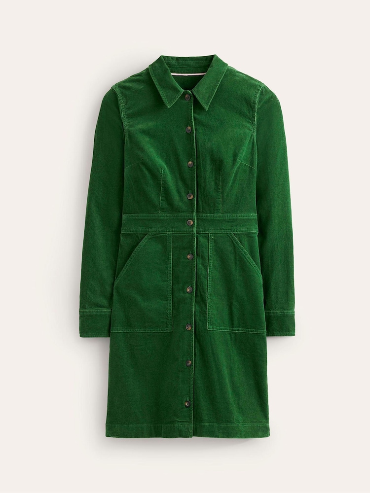 Boden Denim Green Petite Twisted Waist Jersey Dress - Image 5 of 5