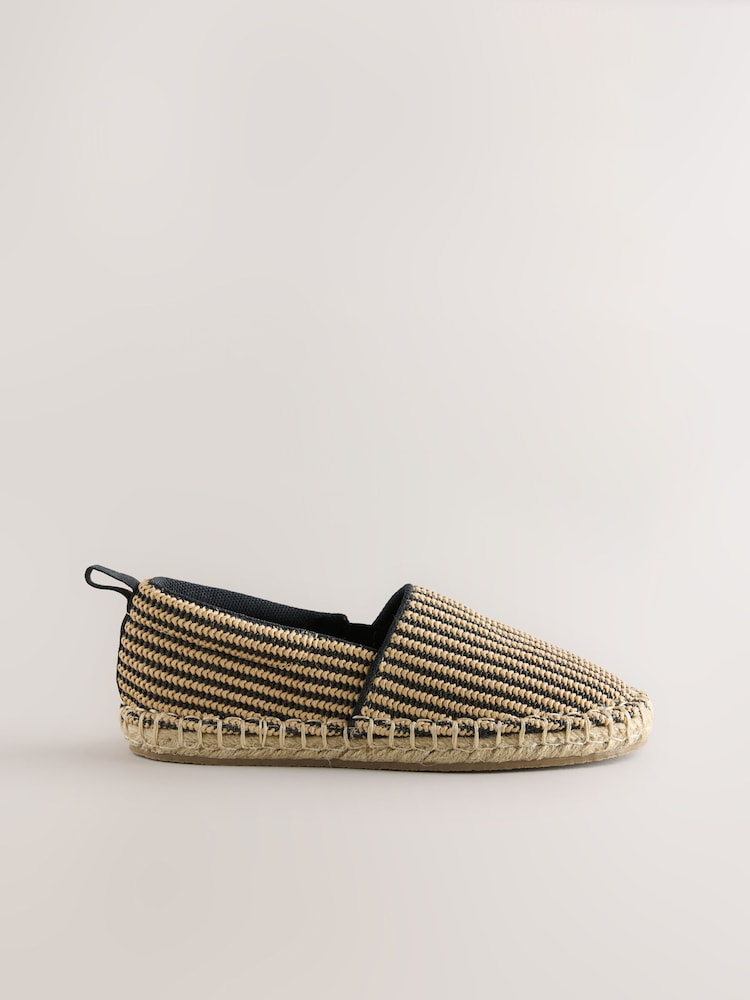 Neutral Stripe Standard Fit (F) Espadrilles - Image 2 of 5