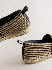Neutral Stripe Standard Fit (F) Espadrilles - Image 3 of 5