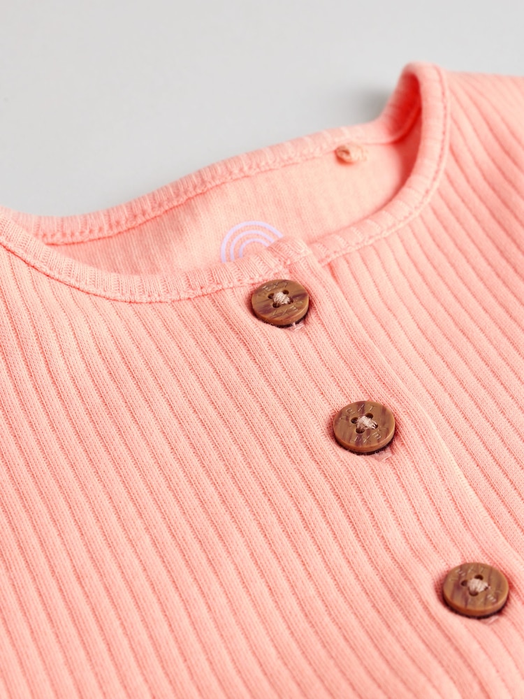 Žive barve - Button Through 3 Pack Baby Rompers - Slika 14 iz 14 Žive barve - Button Through 3 Pack Baby Rompers - Slika 14 iz 14