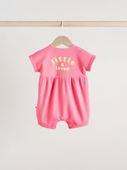 Multi Bright Colour Baby Rompers 3 Pack - Image 6 of 14
