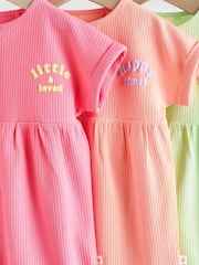 Multi Bright Colour Baby Rompers 3 Pack - Image 9 of 14