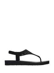 Skechers Black Meditation Glamorous Muse Sandals - Image 1 of 3