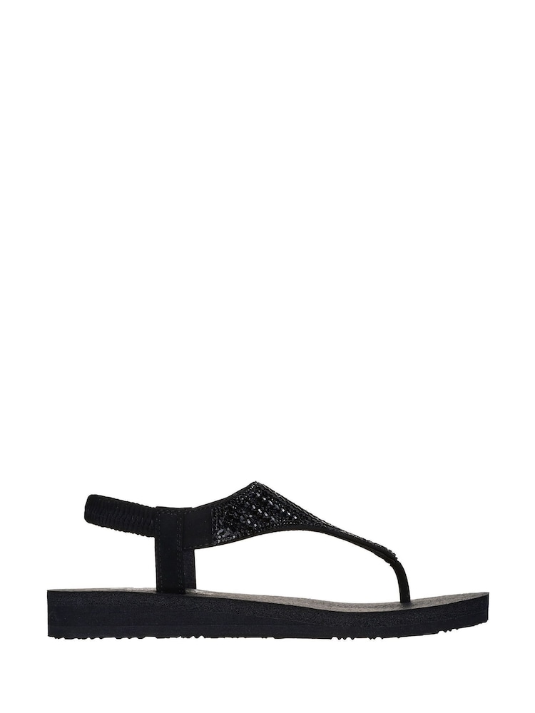Skechers Black Meditation Glamorous Muse Sandals - Image 1 of 3