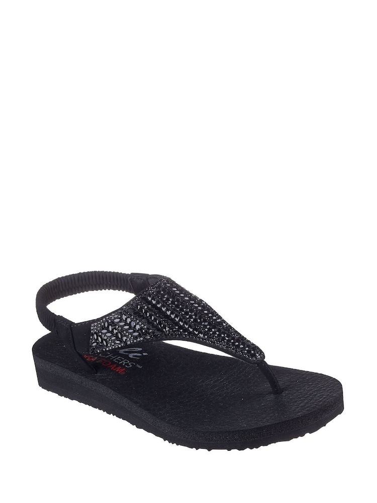 Skechers Black Meditation Glamorous Muse Sandals - Image 2 of 3