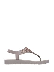 Skechers Grey Meditation Glamorous Muse Sandals - Image 1 of 3