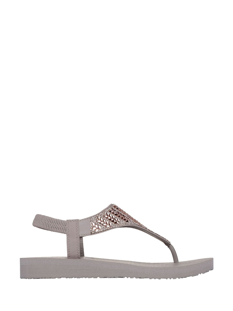 Skechers Grey Meditation Glamorous Muse Sandals - Image 1 of 3