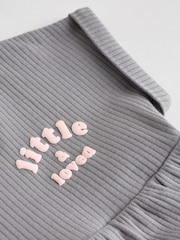 Slogan Mono and Pink Baby Rompers 3 Pack - Image 14 of 14