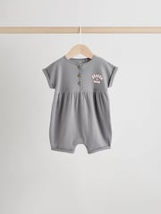 Slogan Mono and Pink Baby Rompers 3 Pack - Image 3 of 14