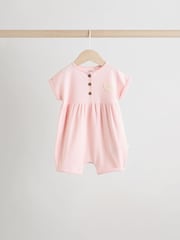 Slogan Mono and Pink Baby Rompers 3 Pack - Image 4 of 14