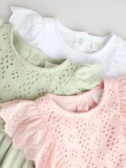 Sage Green Baby Bloomer Rompers 3 Pack - Image 11 of 11