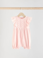 Sage Green Baby Bloomer Rompers 3 Pack - Image 2 of 11