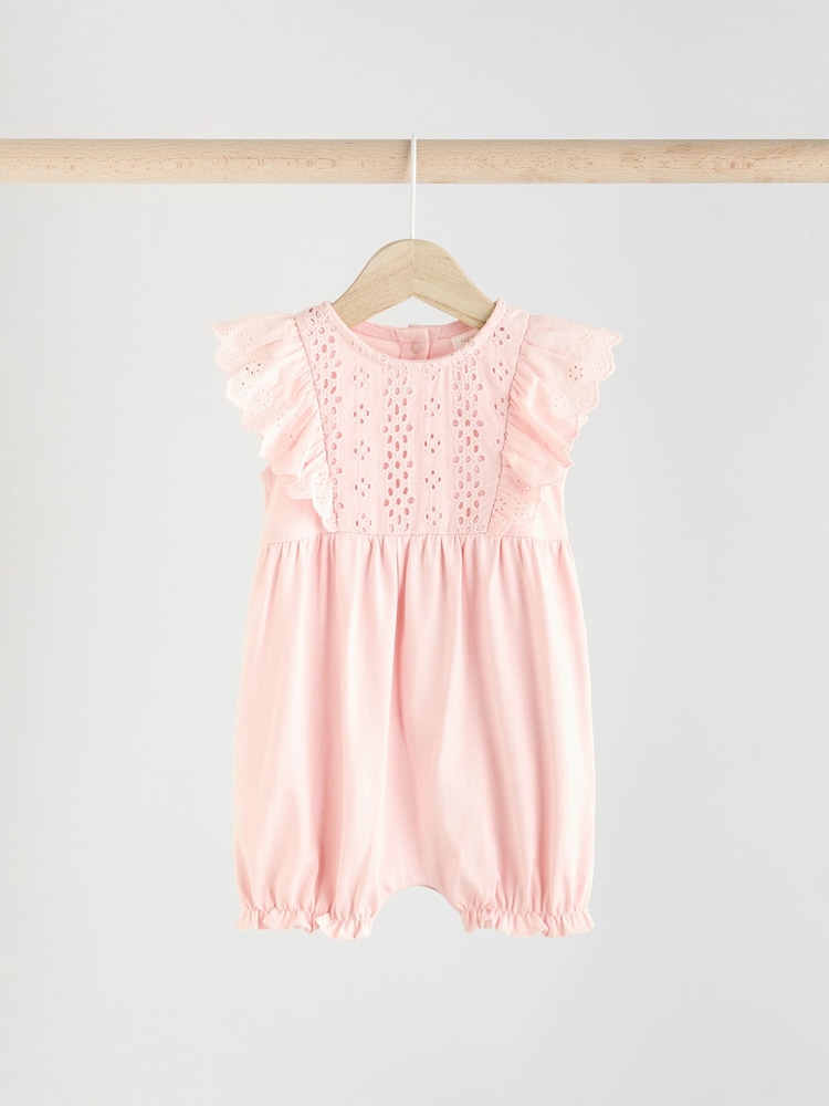 Sage Green Baby Bloomer Rompers 3 Pack - Image 2 of 11