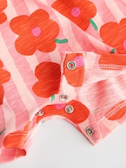 Multicolour Fruit Printed - 100% Cotton Baby Jersey Rompers 3 Pack - Bild 10 von 11