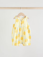 Multicolour Fruit Printed - 100% Cotton Baby Jersey Rompers 3 Pack - Bild 6 von 11