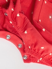 Red and Ecru Cherry Baby Rompers 3 Pack - Image 11 of 12