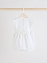 Blue Floral Baby Printed Rompers 3 Pack - Image 5 of 10