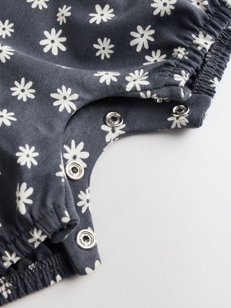 Fruit Printed Frill Sleeve 3 Pack Baby Rompers - Image 10 of 12