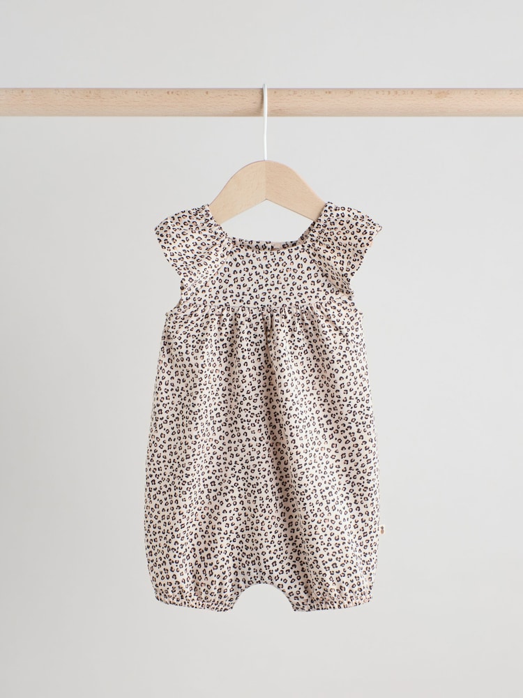 Fruit Printed Frill Sleeve 3 Pack Baby Rompers - Image 6 of 12