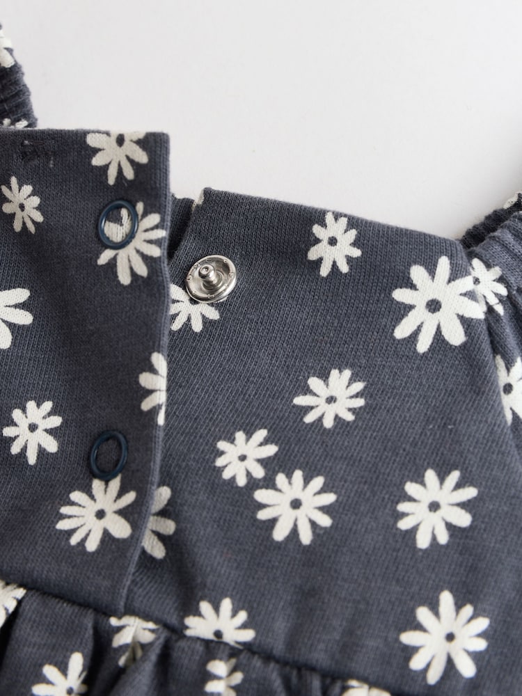 Fruit Printed Frill Sleeve 3 Pack Baby Rompers - Image 8 of 12