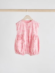 Pink and White Baby Rompers 3 Pack - Image 3 of 11