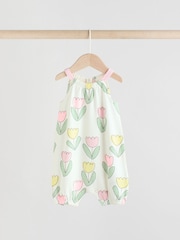 Rosa und weißer Früchteprint - Baby-Strampler mit Trägern, 3er-Pack - Bild 3 von 11