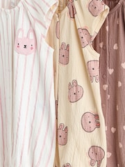 Mokkabraun - Jersey-Strampelanzug für Babys 3er-Pack - Bild 8 von 10