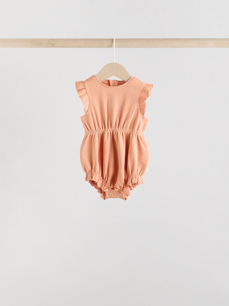 Floral Printed Baby Printed Rompers 4 Pack - Image 4 of 12