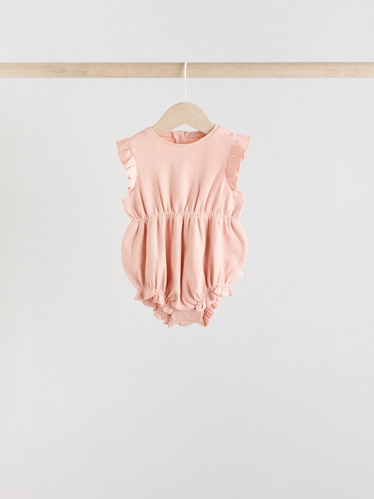 Floral Printed Baby Printed Rompers 4 Pack - Image 5 of 12