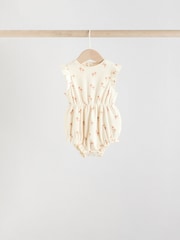 Floral Printed Baby Printed Rompers 4 Pack - Image 6 of 12