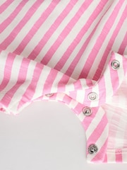 Multi Bright Stripe Baby Printed Rompers 3 Pack - Image 11 of 11