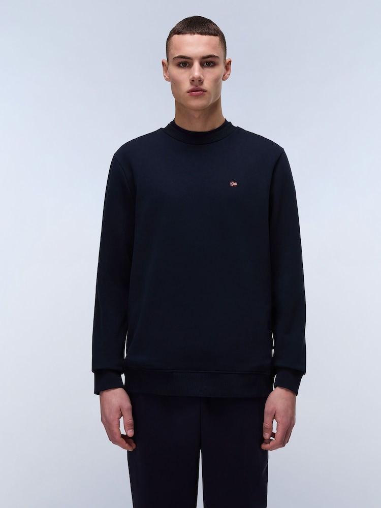 Napapijri Blue Balis Crew Neck Sweatshirt - Image 1 of 5